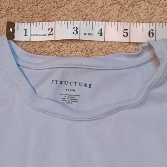 Women's Small Light Blue Crew Neck Long-sleeved T-Shirt - Picture 5 of 5